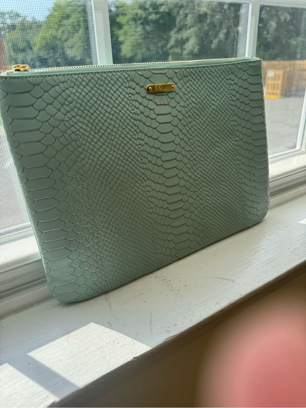 Gigi New York oversized flat clutch
